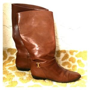 Etienne Aigner “Shelby” Leather Riding Boots 8.5
